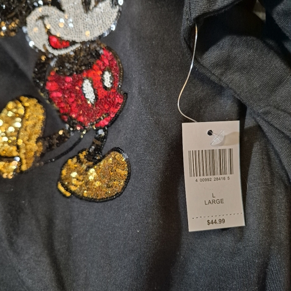 Disney Black Tee with Mickey Mouse Design - Picture 7 of 7